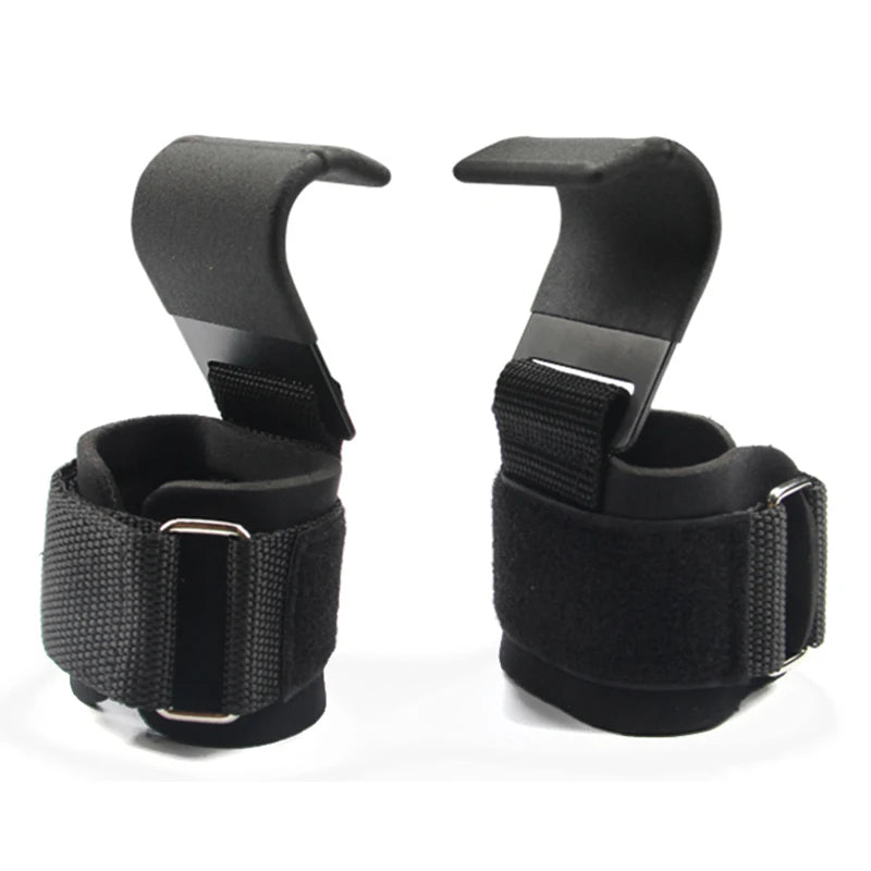 Weight Lifting Hooks with Wrist Straps EnjoyingLeb Online