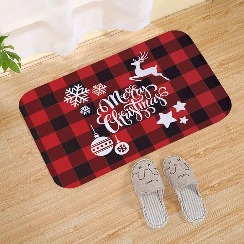 Christmas Door Mat Santa Claus Outdoor Carpet Merry Christmas Decorations For Home 2025 Navidad Xmas Ornament New Year 2026 EnjoyingLeb Online
