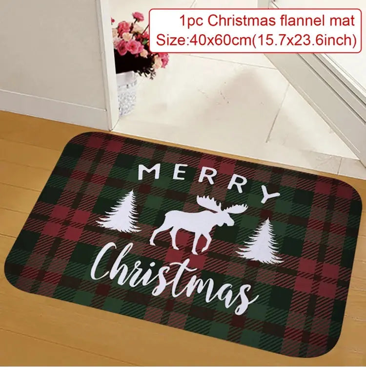 Christmas Door Mat Santa Claus Outdoor Carpet Merry Christmas Decorations For Home 2025 Navidad Xmas Ornament New Year 2026 EnjoyingLeb Online