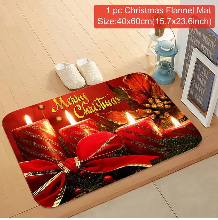 Christmas Door Mat Santa Claus Outdoor Carpet Merry Christmas Decorations For Home 2025 Navidad Xmas Ornament New Year 2026 EnjoyingLeb Online