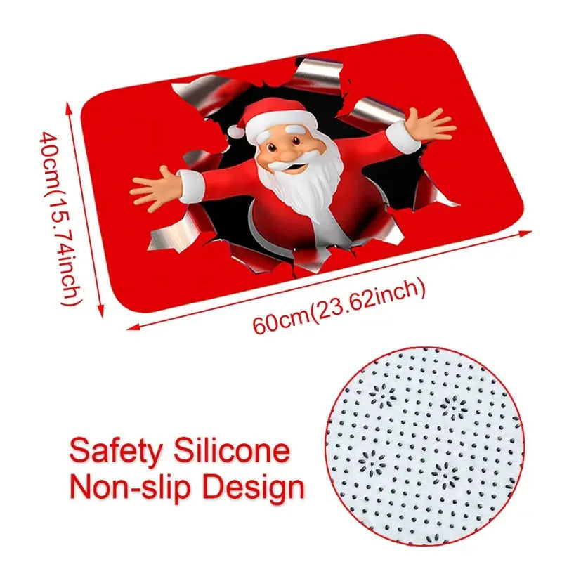 Christmas Door Mat Santa Claus Outdoor Carpet Merry Christmas Decorations For Home 2025 Navidad Xmas Ornament New Year 2026 EnjoyingLeb Online