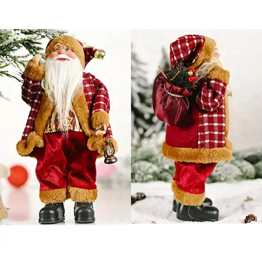 1~4PCS 2025 Christmas Decoration for Home Santa Claus Plush Doll 30cm Navidad Party Decor Xmas Ornaments New Year Gift EnjoyingLeb Online