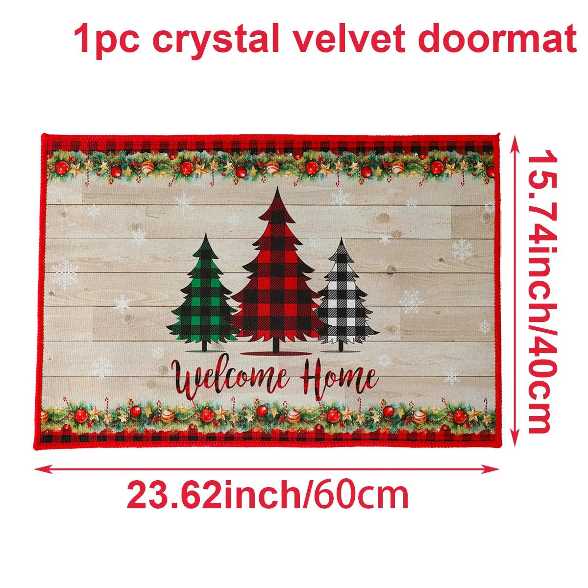 Christmas Door Mat Santa Claus Outdoor Carpet Merry Christmas Decorations For Home 2025 Navidad Xmas Ornament New Year 2026 EnjoyingLeb Online
