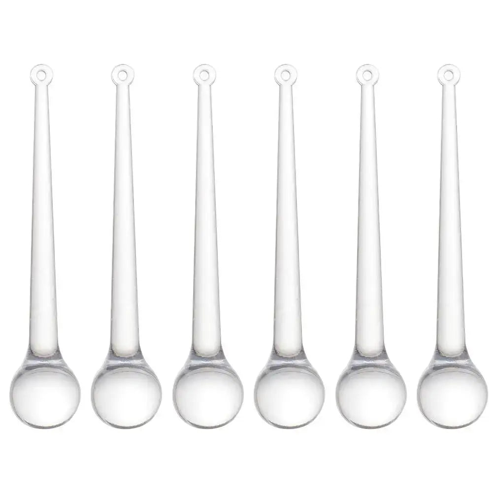 Clear Christmas Teardrop Hanging Ornaments Clear Glass Raindrops Chandelier Pendants DIY Crystal Christmas Tree Hanging Decor EnjoyingLeb Online