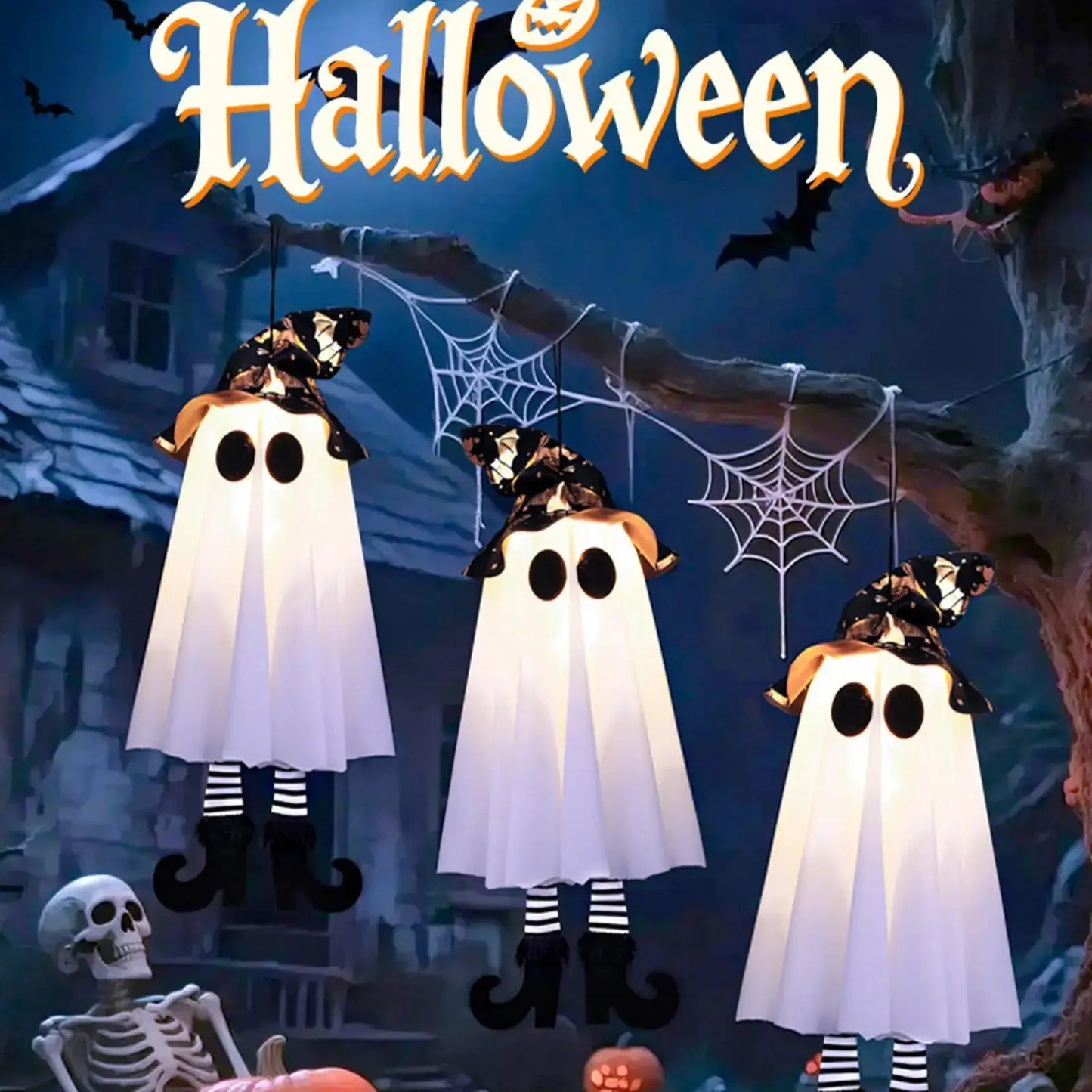 Halloween Decor LED Light Up Witch Ghost for Halloween Party Home Indoor Outdoor Yard Decoration Scary Hanging Ornaments Gift EnjoyingLeb Online