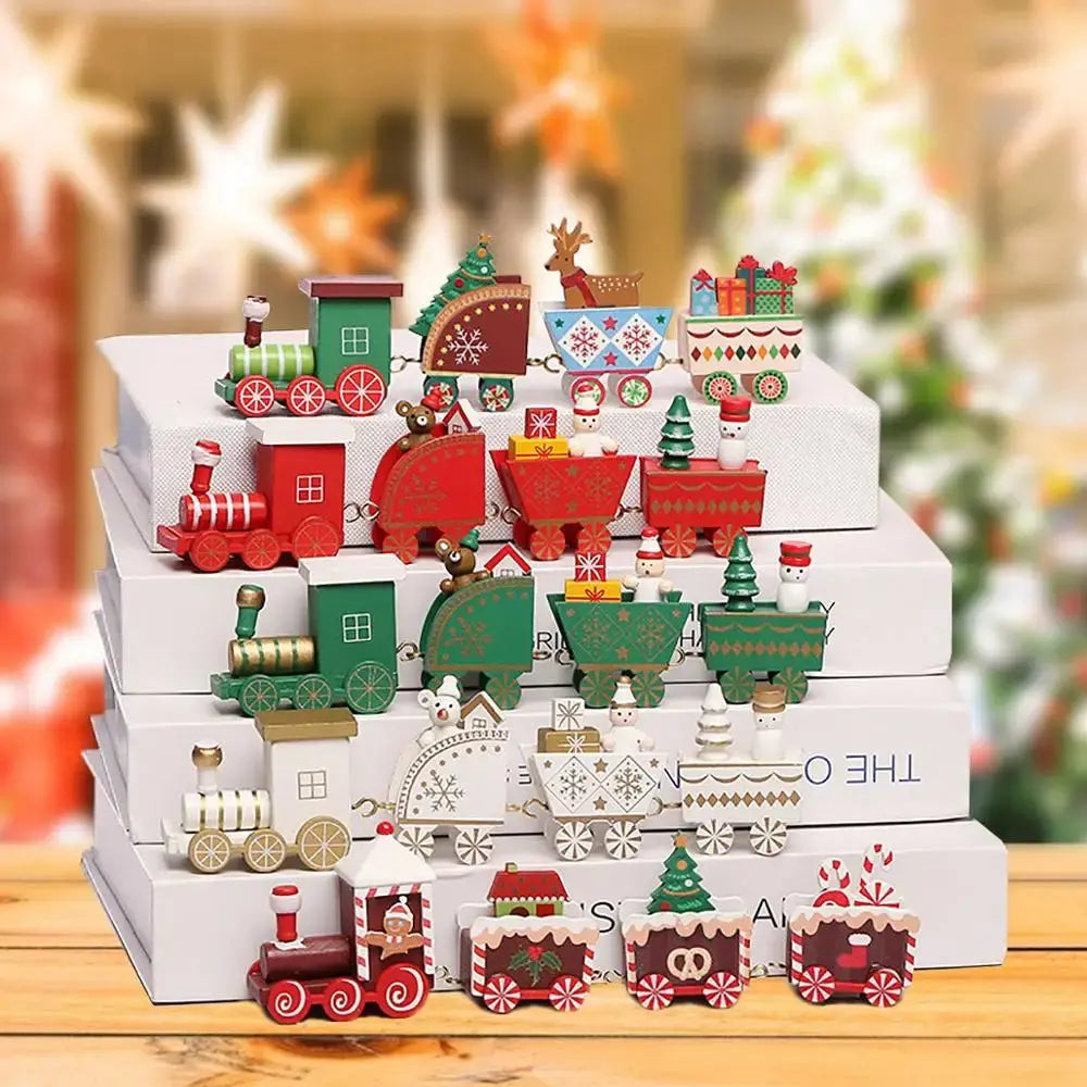 Christmas Train Merry Christmas Decorations For Home 2025 Cristmas Ornament Xmas Navidad Noel Gifts Happy New Year 2026 Gifts EnjoyingLeb Online