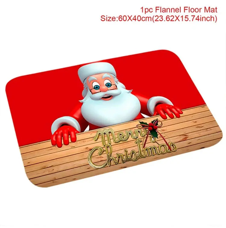 Christmas Door Mat Santa Claus Outdoor Carpet Merry Christmas Decorations For Home 2025 Navidad Xmas Ornament New Year 2026 EnjoyingLeb Online
