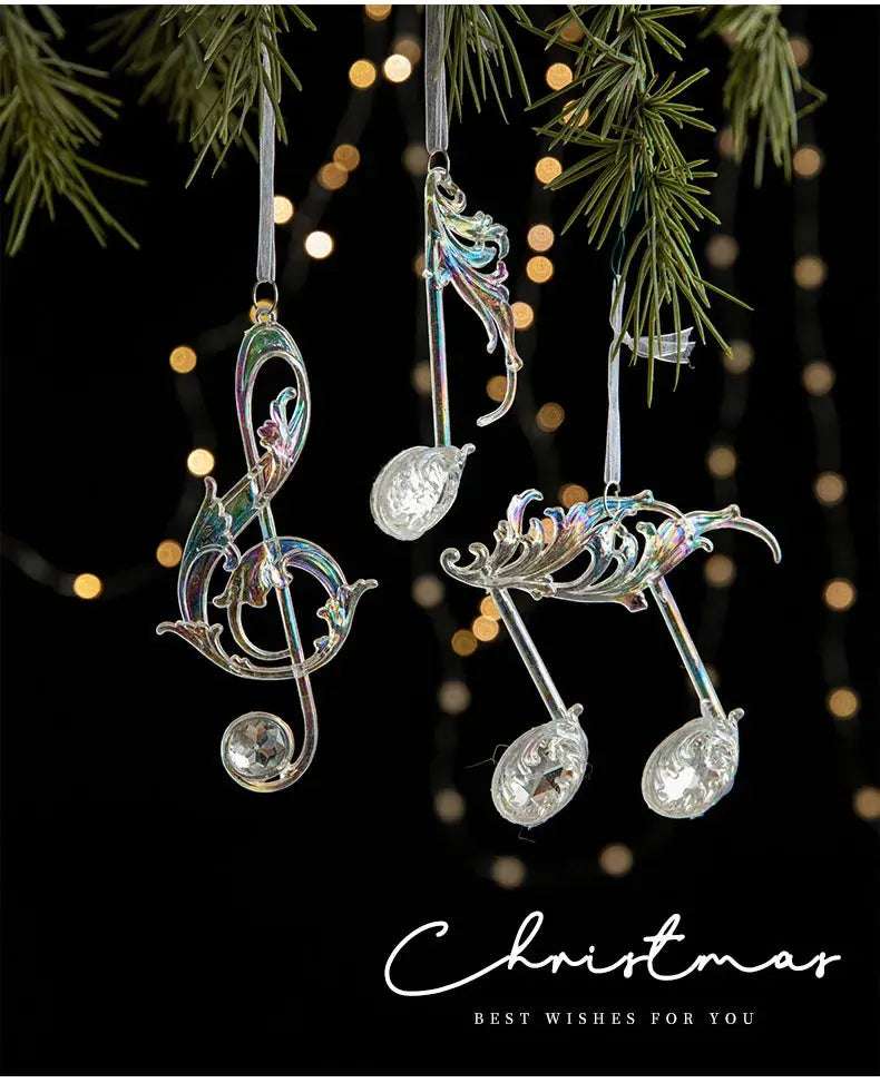 Christmas Decoration Crystal Acrylic Snowflake Reindeer Christmas Tree Hanging Pendant Christmas Atmosphere Home Decoration EnjoyingLeb Online