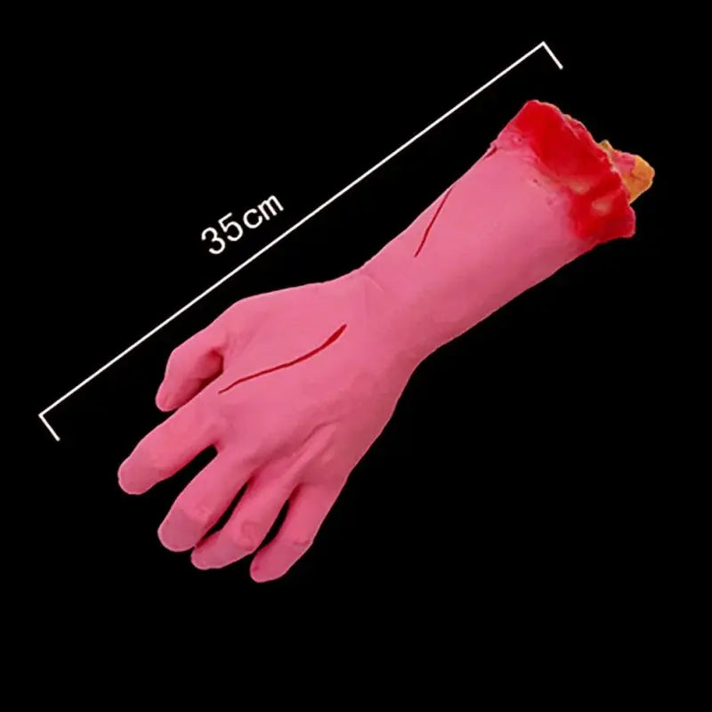 Halloween Props Decorations Horrible Blood Broken Fake Limbs Fingers Legs Arm Feet Latex Tricky Toys For Haunted House Decor EnjoyingLeb Online