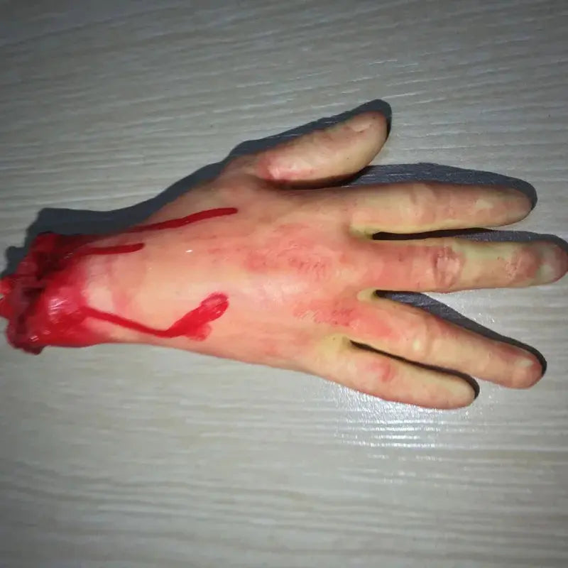 Halloween Props Decorations Horrible Blood Broken Fake Limbs Fingers Legs Arm Feet Latex Tricky Toys For Haunted House Decor EnjoyingLeb Online