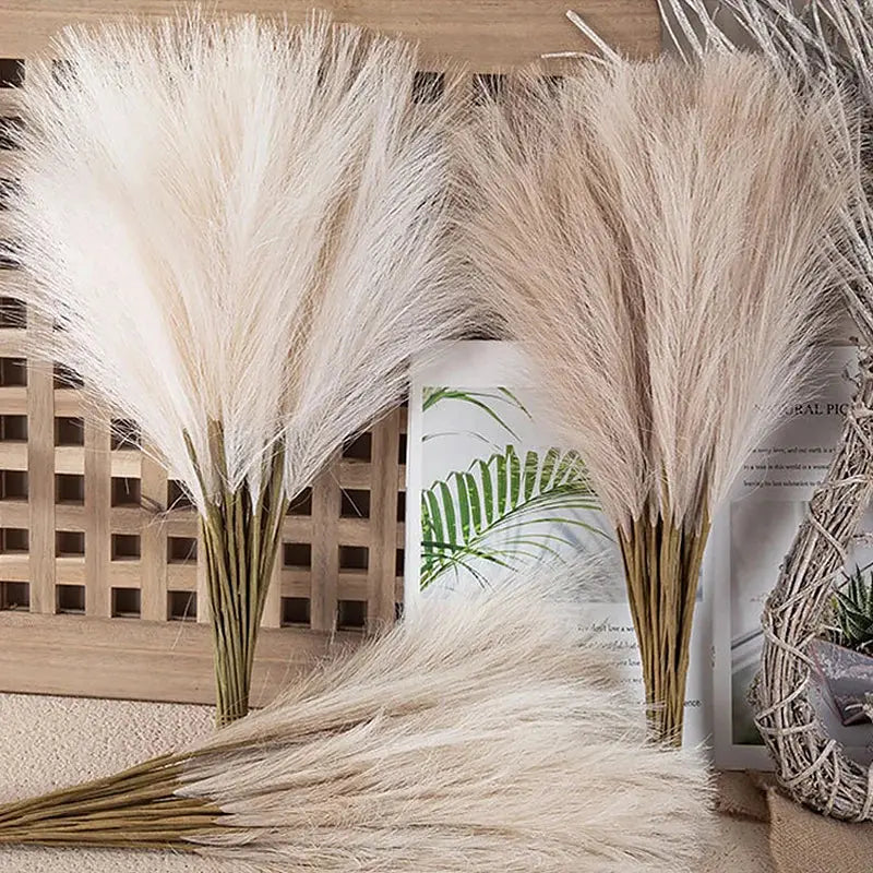 10pcs Artificial Reed Ins Wind Bouquet Imitation Flowers Bohemian Home Living Room Decor Fake Reed Christmas Wedding Decoration EnjoyingLeb Online