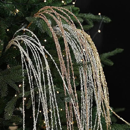 90cm Glitter Twig Ornaments Branches For Christmas Tree Vase Party Wedding navidad Atmosphere decorations Branches Sparkling EnjoyingLeb Online