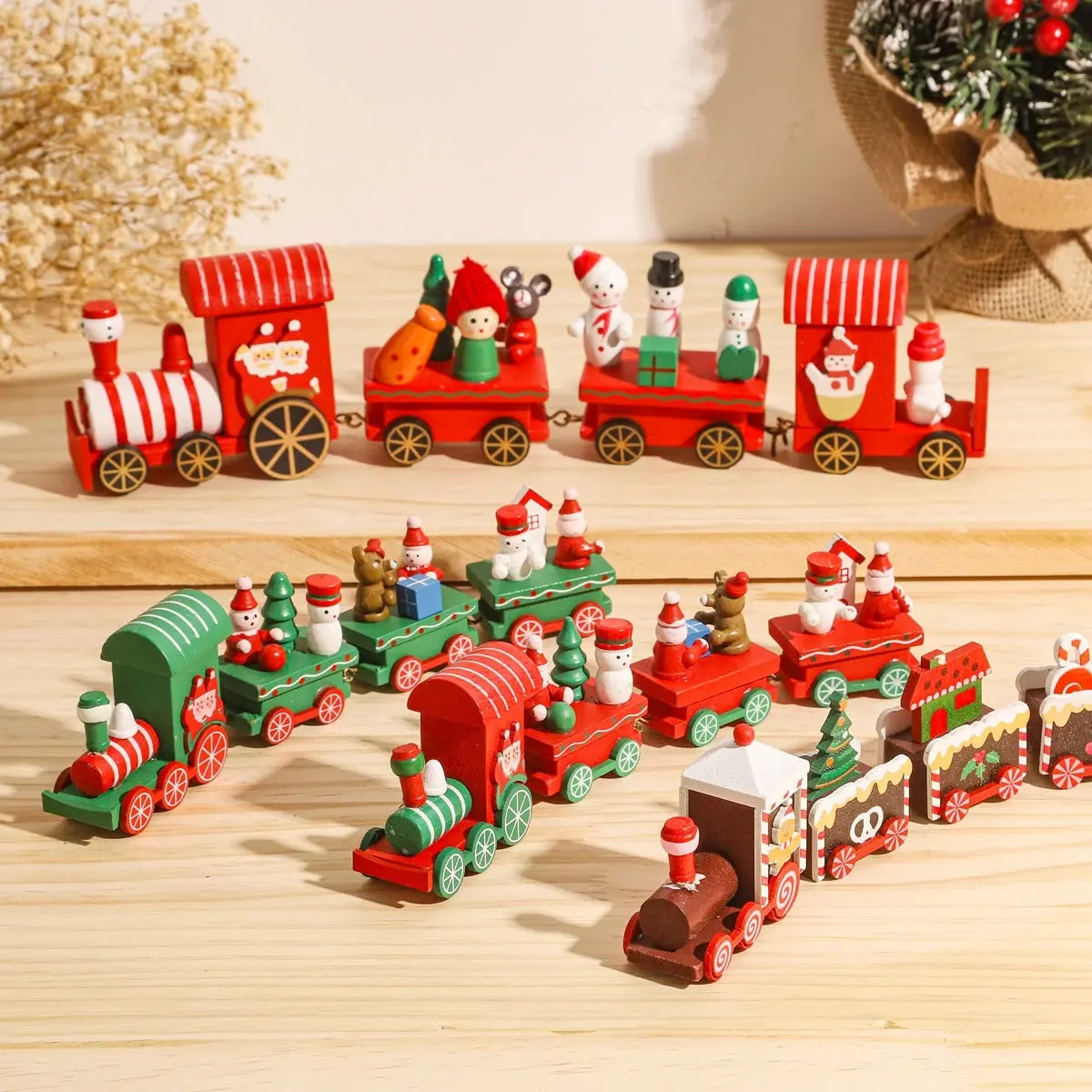 Christmas Train Merry Christmas Decorations For Home 2025 Cristmas Ornament Xmas Navidad Noel Gifts Happy New Year 2026 Gifts EnjoyingLeb Online