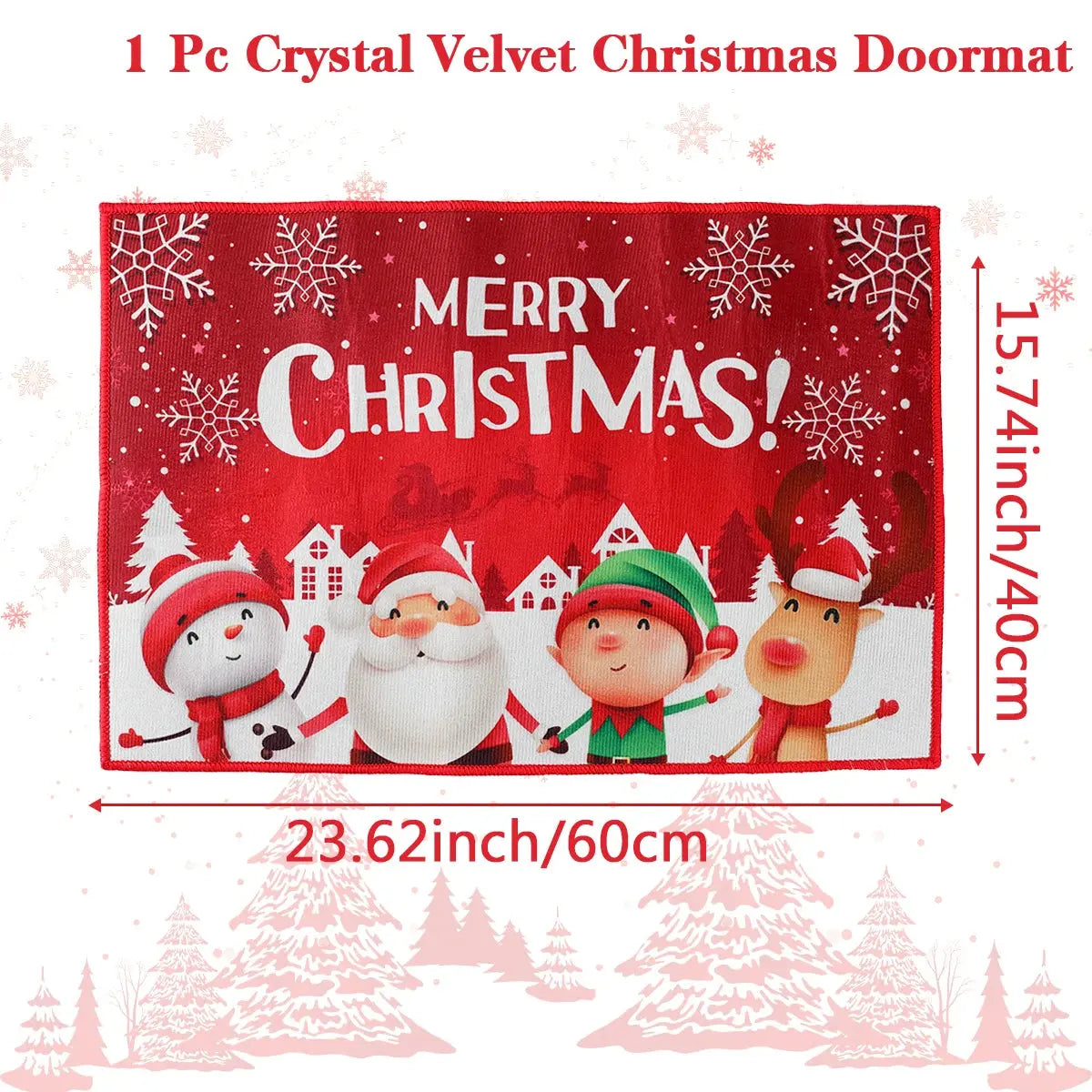 Christmas Door Mat Santa Claus Outdoor Carpet Merry Christmas Decorations For Home 2025 Navidad Xmas Ornament New Year 2026 EnjoyingLeb Online