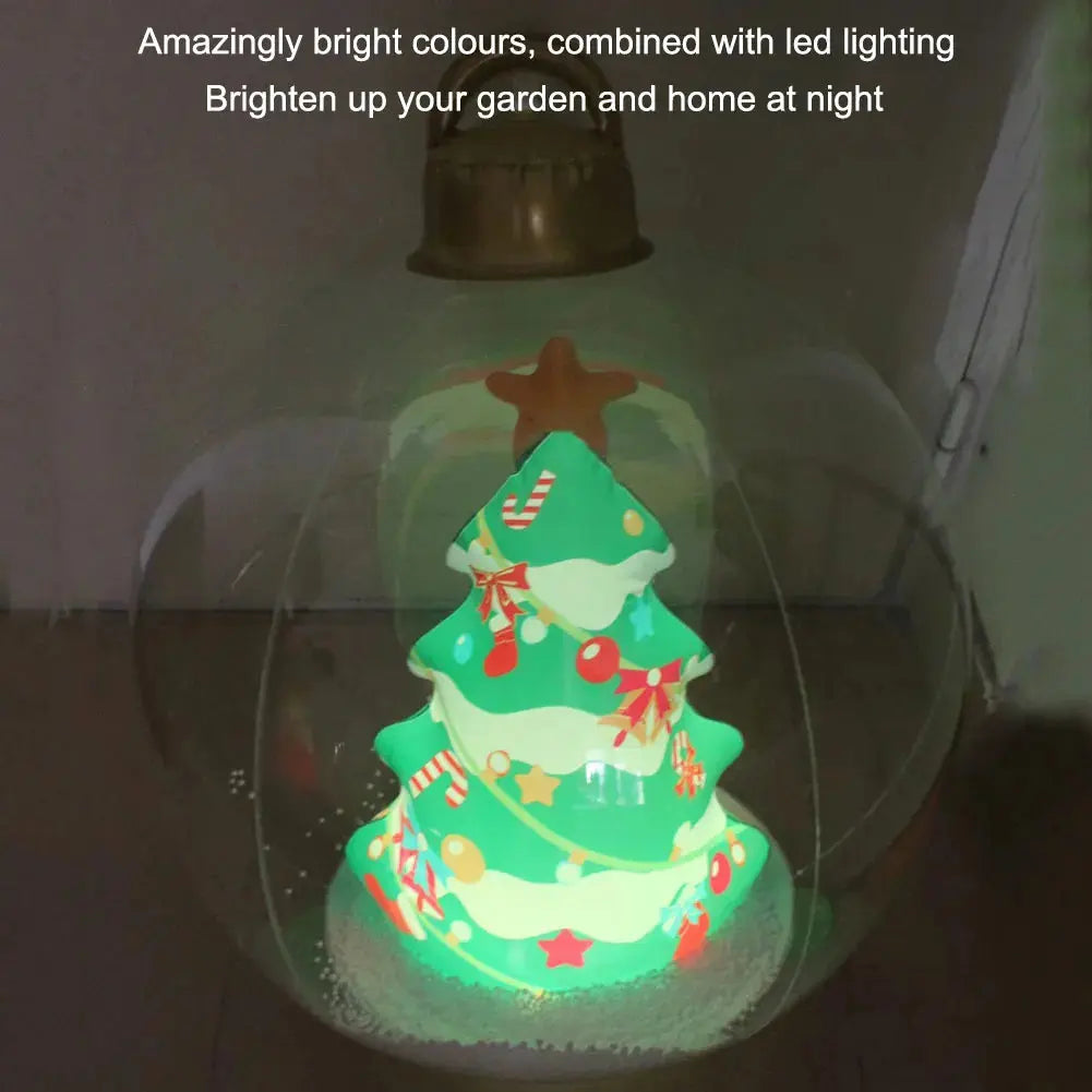 Outdoor Christmas Inflatable Decorated Ball PVC Giant Big Large Balls Xmas Tree Decorations Toy Ball with Light and Remote EnjoyingLeb Online