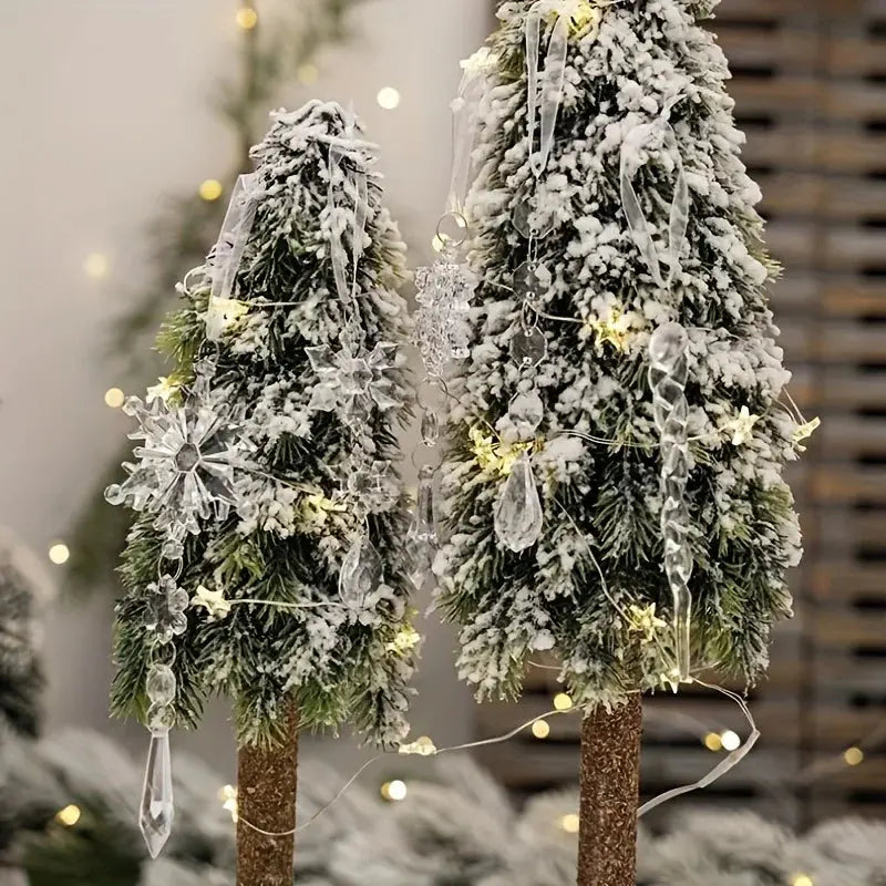 3/5/18pcs Crystal Christmas Tree Ornaments - New Year, Winter Party Decorations, Festive Tree Decorations, Best for Christmas EnjoyingLeb Online