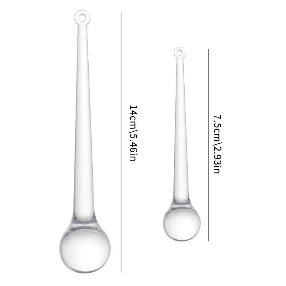 Clear Christmas Teardrop Hanging Ornaments Clear Glass Raindrops Chandelier Pendants DIY Crystal Christmas Tree Hanging Decor EnjoyingLeb Online