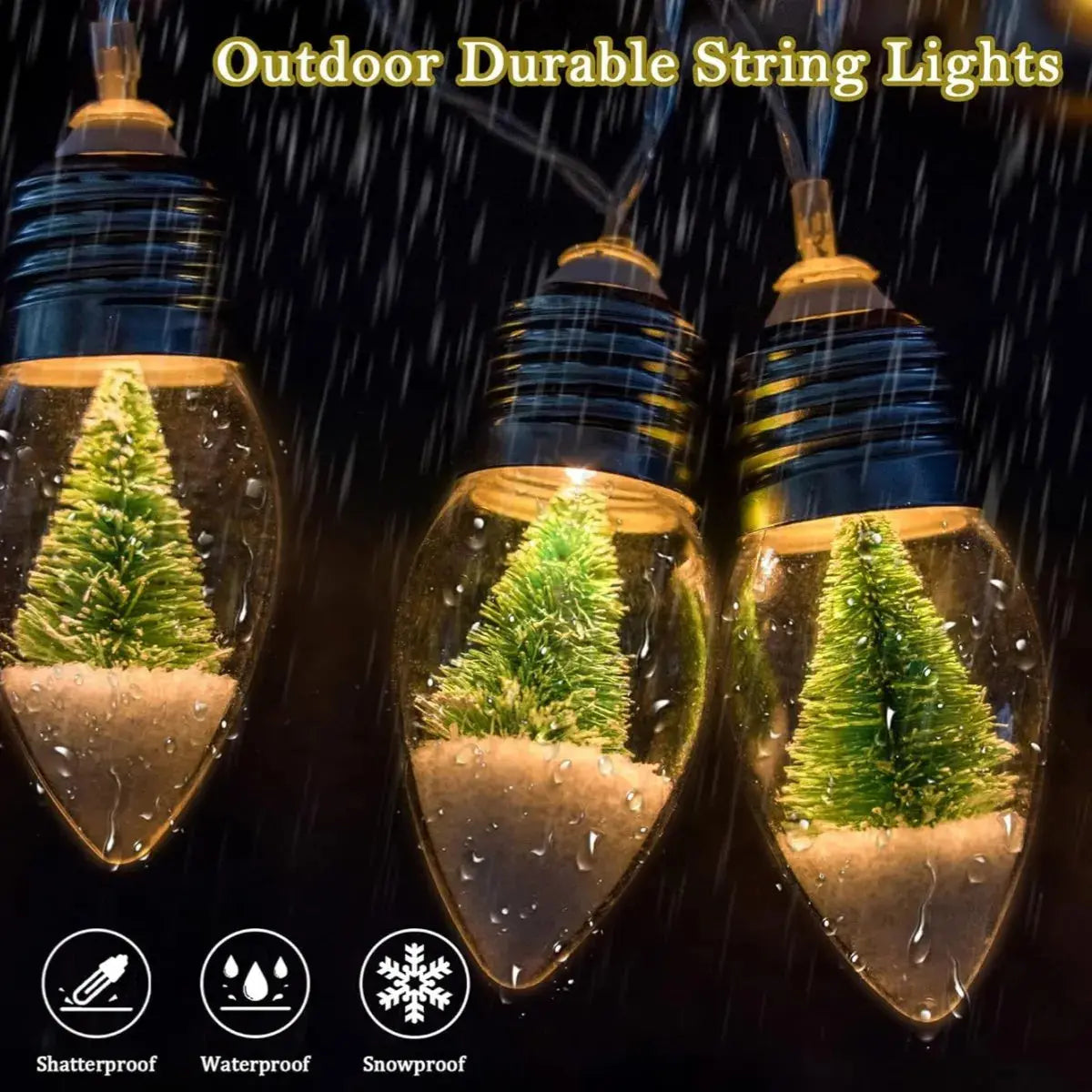 1pc 10/20LED Lights Christmas Tree Pine Needles Snowflake Decoration Wishing Bottle Light String For Home Room Layout Xmas Decor EnjoyingLeb Online