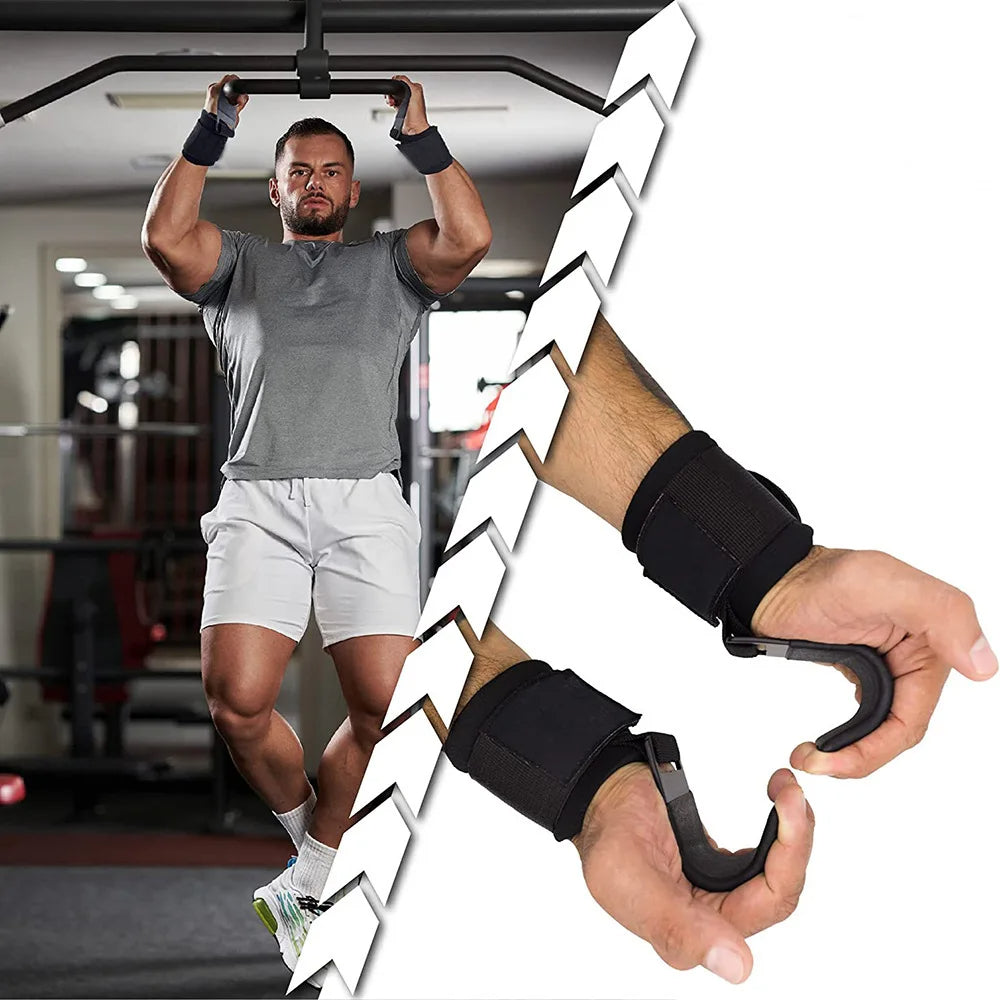 Weight-Lifting-Hooks-with-Wrist-Straps EnjoyingLeb Online