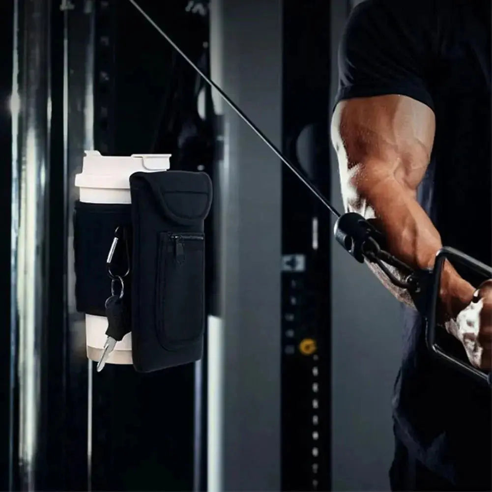 Magnetic-Water-Bottle-Holder-Gym-Water-Bottle-Carrier-Bag-W-Phone-Pocket-Handle-Shoulder-Strap-6-Built-in-Magnets-Water-Bottle EnjoyingLeb Online