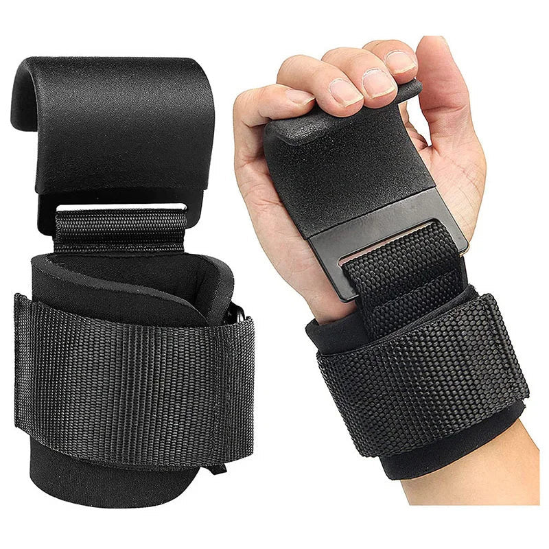 Weight Lifting Hooks with Wrist Straps EnjoyingLeb Online