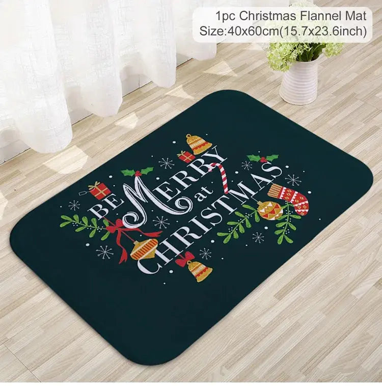 Christmas Door Mat Santa Claus Outdoor Carpet Merry Christmas Decorations For Home 2025 Navidad Xmas Ornament New Year 2026 EnjoyingLeb Online