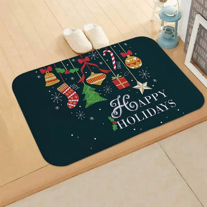 Christmas Door Mat Santa Claus Outdoor Carpet Merry Christmas Decorations For Home 2025 Navidad Xmas Ornament New Year 2026 EnjoyingLeb Online