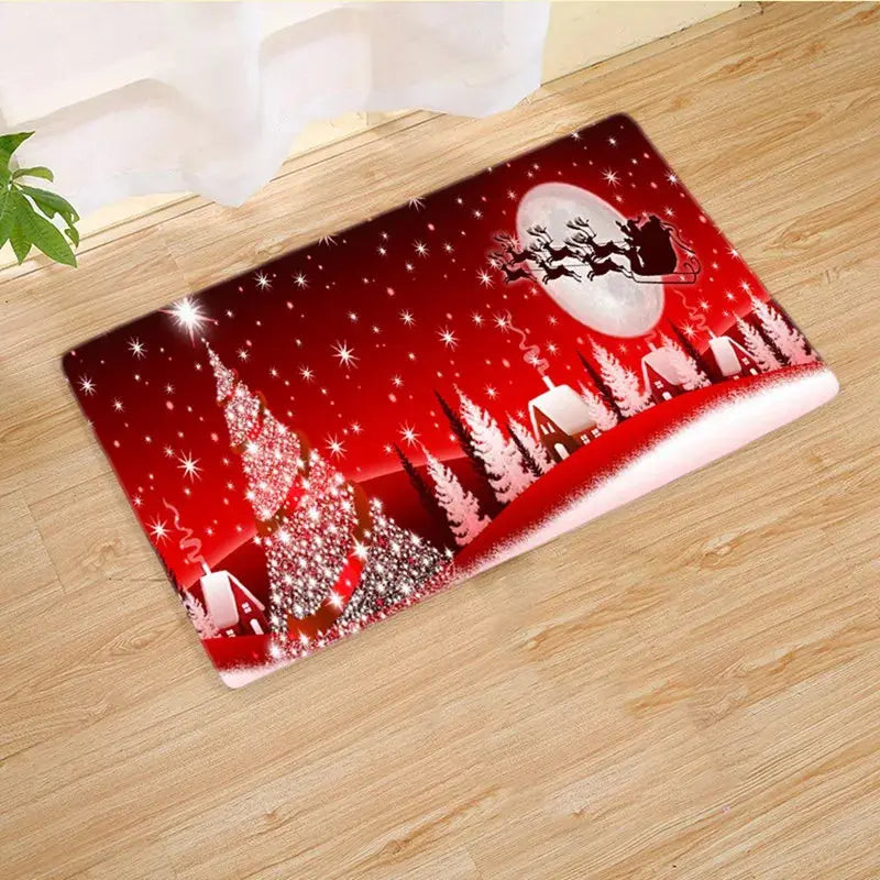 Christmas Door Mat Santa Claus Outdoor Carpet Merry Christmas Decorations For Home 2025 Navidad Xmas Ornament New Year 2026 EnjoyingLeb Online