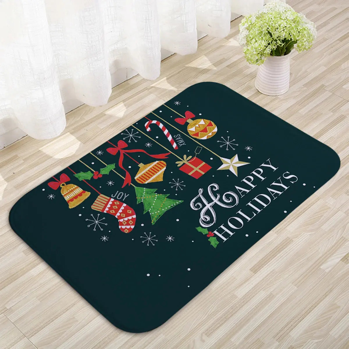 Christmas Door Mat Santa Claus Outdoor Carpet Merry Christmas Decorations For Home 2025 Navidad Xmas Ornament New Year 2026 EnjoyingLeb Online