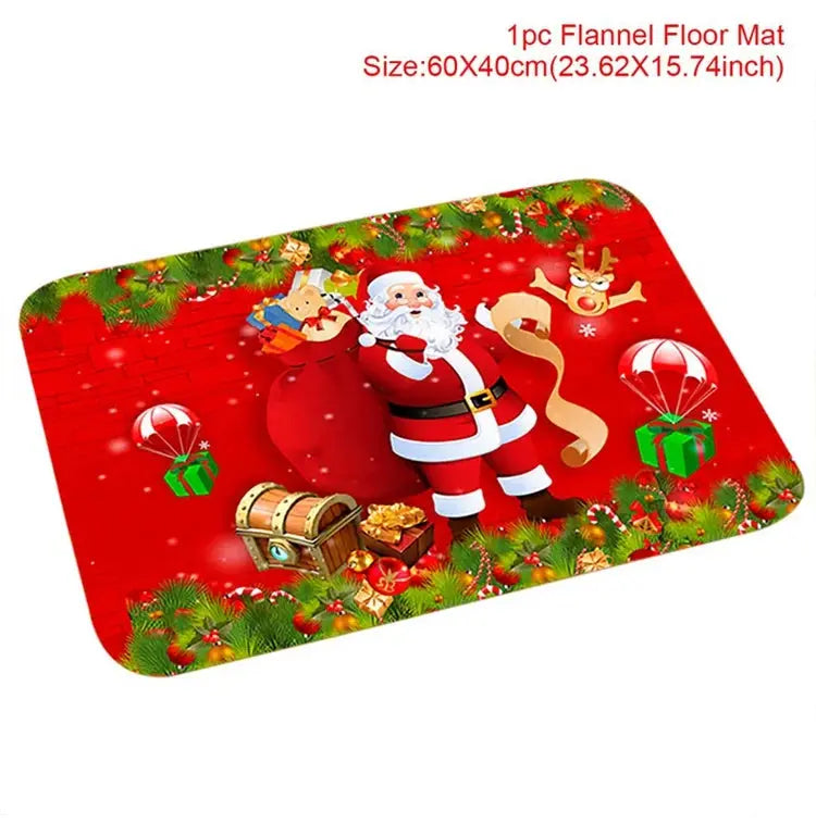 Christmas Door Mat Santa Claus Outdoor Carpet Merry Christmas Decorations For Home 2025 Navidad Xmas Ornament New Year 2026 EnjoyingLeb Online