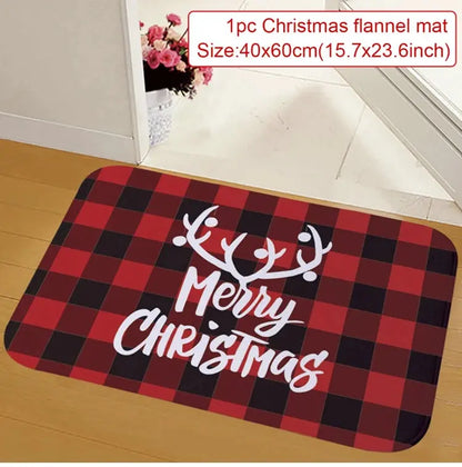 Christmas Door Mat Santa Claus Outdoor Carpet Merry Christmas Decorations For Home 2025 Navidad Xmas Ornament New Year 2026 EnjoyingLeb Online