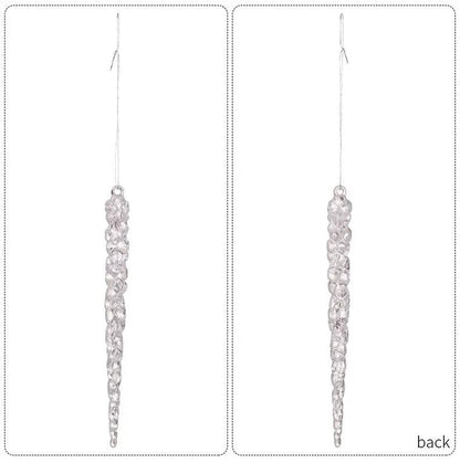 Simulação de Natal Icicles acrílicos, ornamento de Natal, gelo falso para festa de inverno, decoração de ano novo, 15cm, 6pcs EnjoyingLeb Online