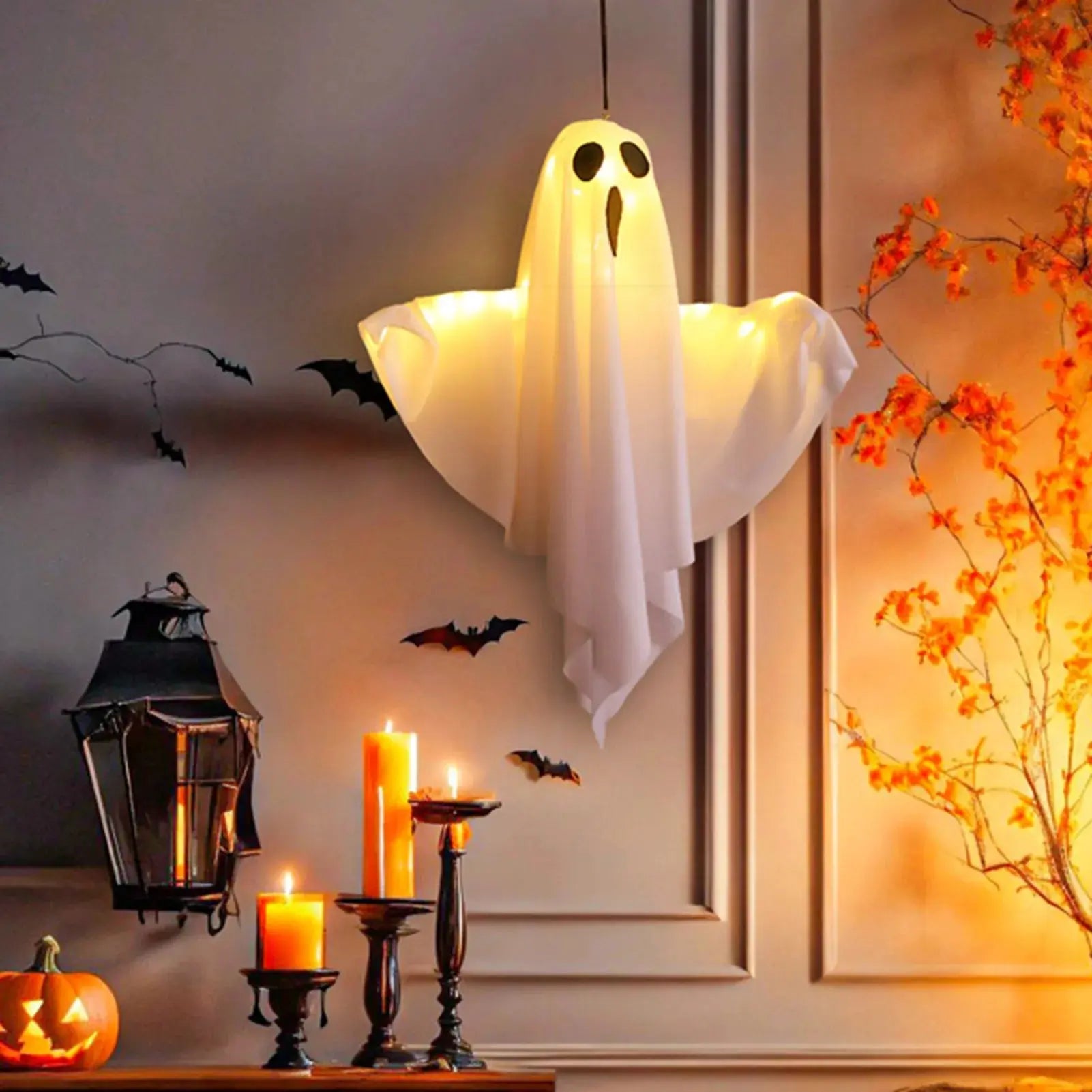 Halloween LED Ghost Lights Decorations Adjustable Hanging Spooky Decor for Halloween Party Home Outdoor Decoration EnjoyingLeb Online