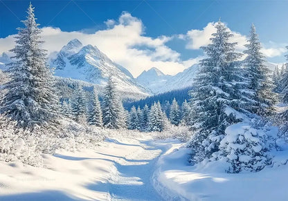 Winter Wonderland Christmas Backdrops Xmas Holidays Party Decor Photography Background Baby Shower Banner Photo Booth Props EnjoyingLeb Online