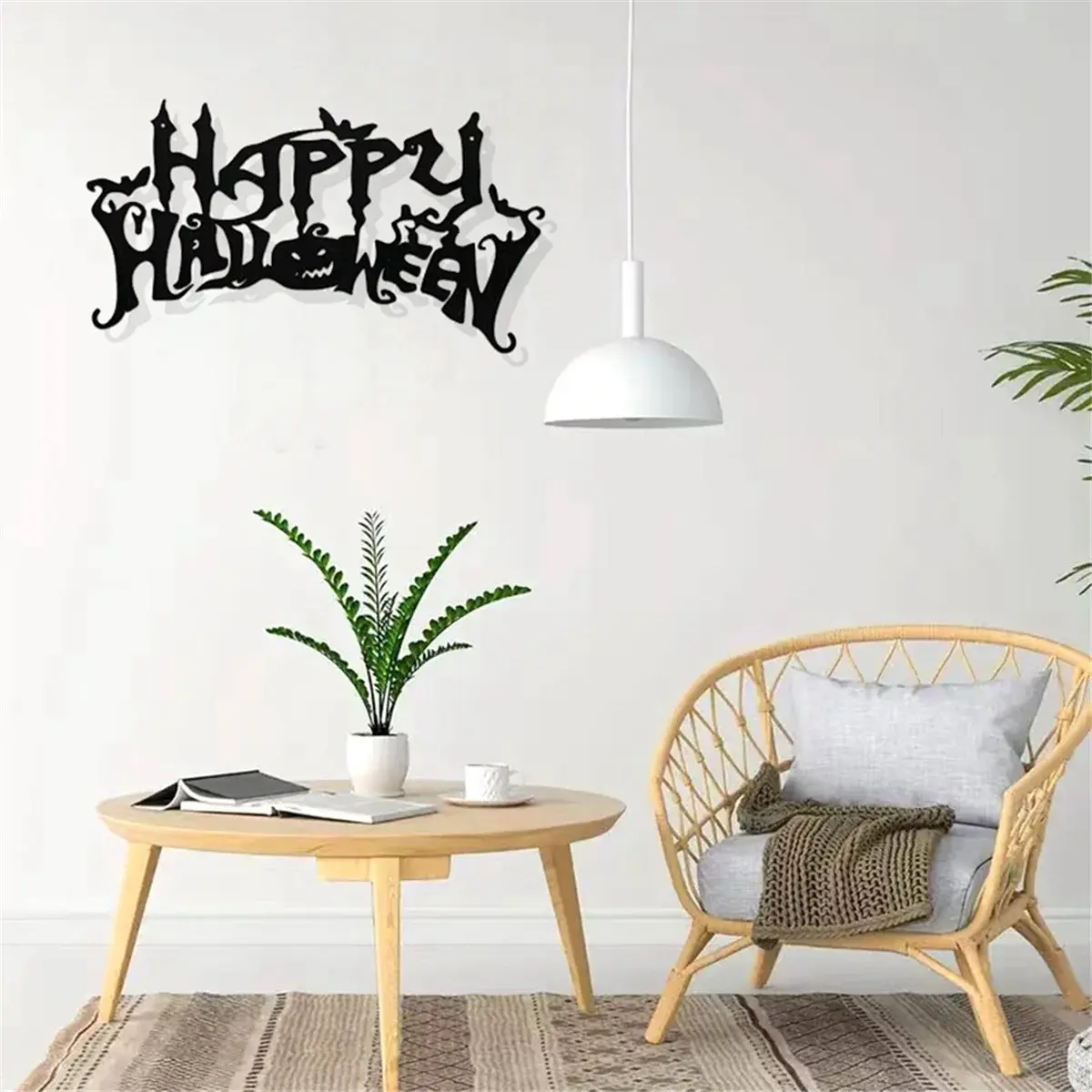 Halloween Theme Decor, Wall Art Decorations, Indoor Livingroom Black Classic Room Decor Wall Decor Metal Wall Hanging EnjoyingLeb Online