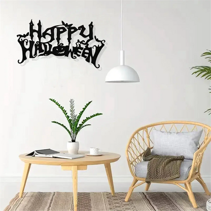 Halloween Theme Decor, Wall Art Decorations, Indoor Livingroom Black Classic Room Decor Wall Decor Metal Wall Hanging EnjoyingLeb Online