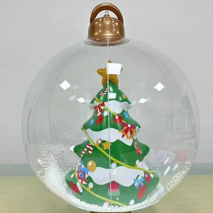 Outdoor Christmas Inflatable Decorated Ball PVC Giant Big Large Balls Xmas Tree Decorations Toy Ball with Light and Remote EnjoyingLeb Online