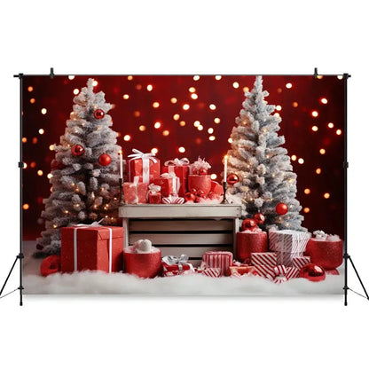 Christmas Red Candy Background For Photography Baby Xmas Tree Newborn Photo Backdrop Winter Girl Kid Birthday Party Decor Studio EnjoyingLeb Online