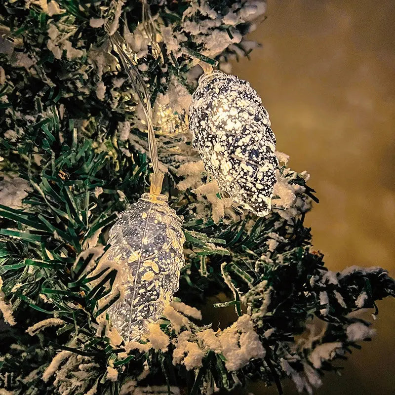 1.6M 10LED Pine Cone String Lights Christmas Tree Hanging Ornaments Merry Christmas Fairy Lights Home Decoration 2025 New Year EnjoyingLeb Online