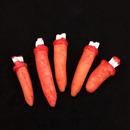 Halloween Props Decorations Horrible Blood Broken Fake Limbs Fingers Legs Arm Feet Latex Tricky Toys For Haunted House Decor EnjoyingLeb Online