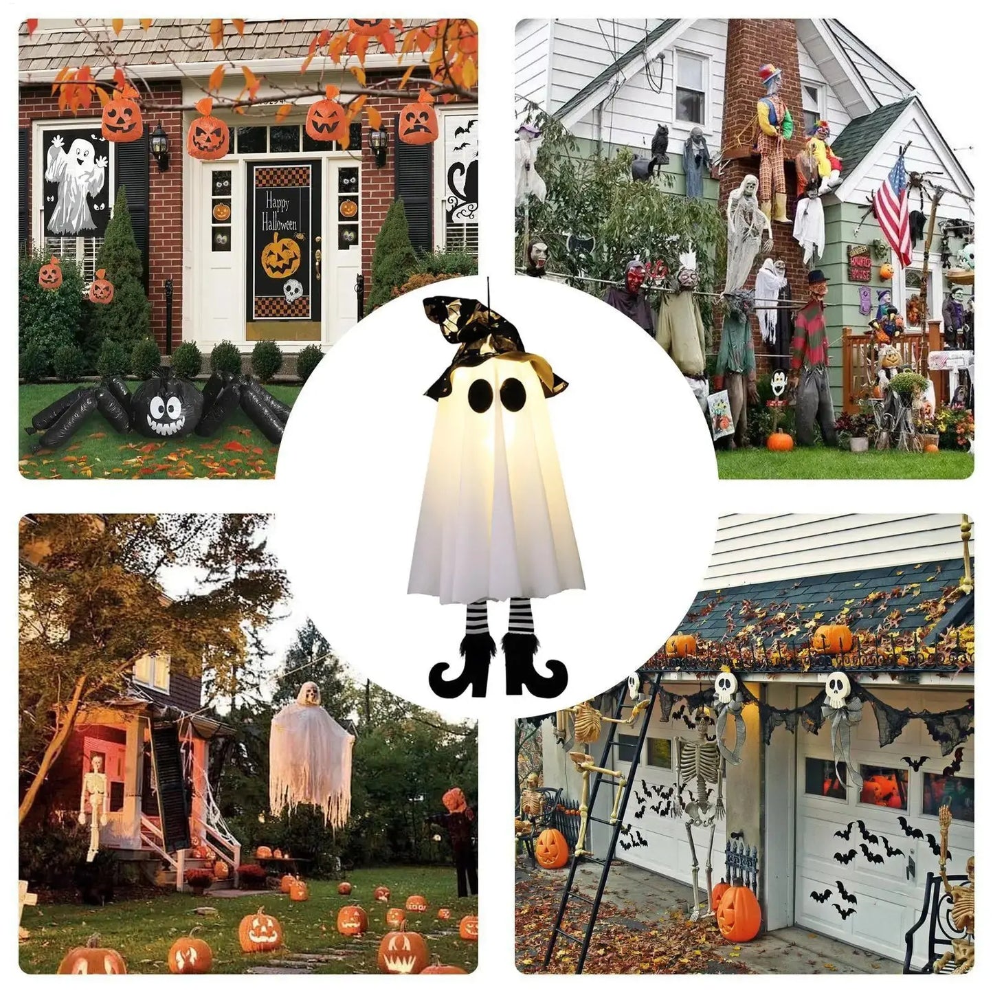 Halloween Decor LED Light Up Witch Ghost for Halloween Party Home Indoor Outdoor Yard Decoration Scary Hanging Ornaments Gift EnjoyingLeb Online