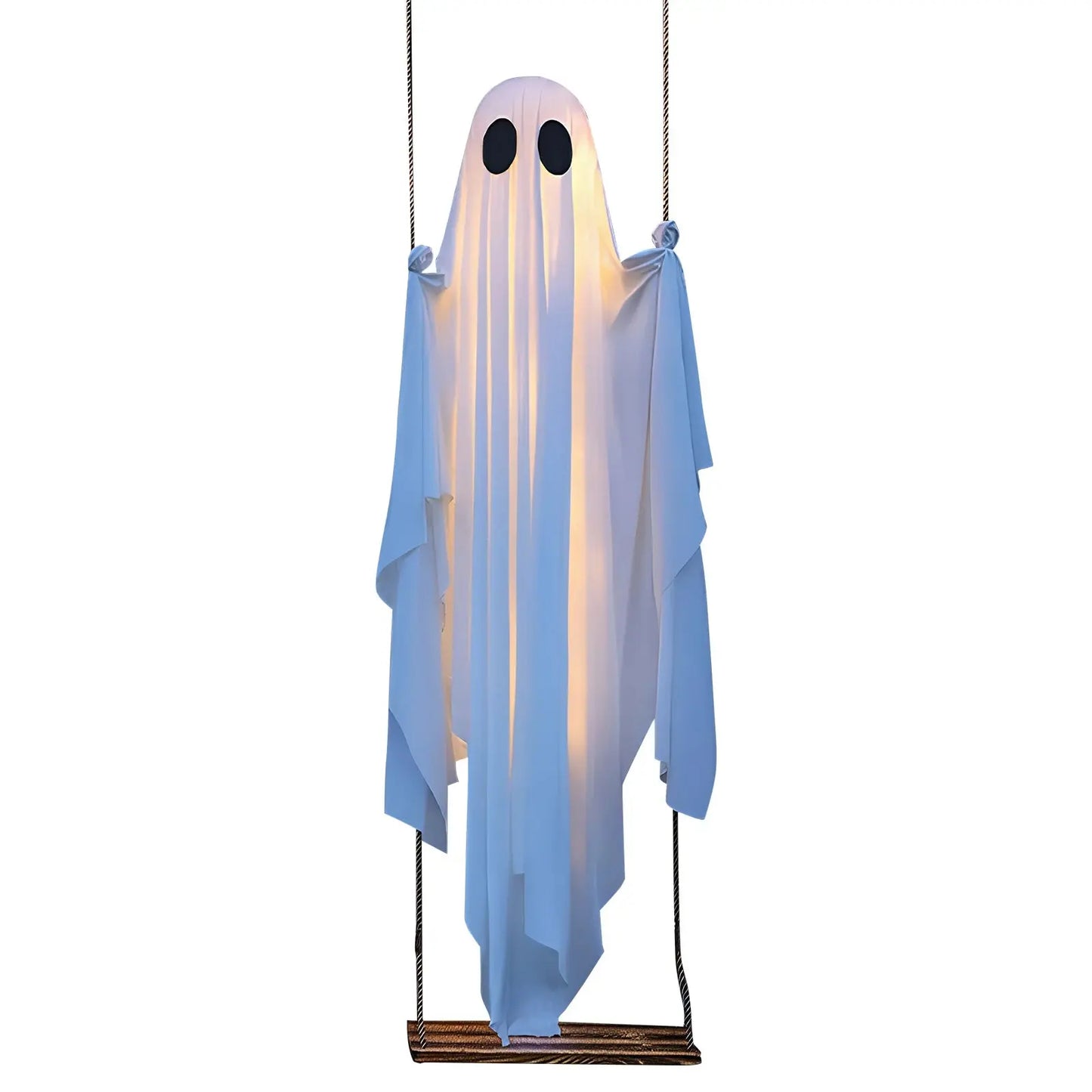 Halloween Hanging Outdoor Halloween Decorations W/ String Lights Ghosts Decorations Scary Ghost Decor for Porch Yard Trees EnjoyingLeb Online