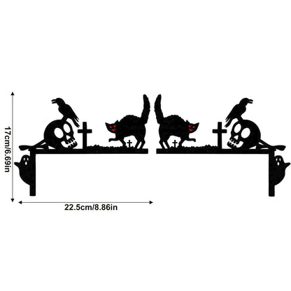 Halloween Creative Interesting Door Atmosphere Decoration, A Beautiful Scenery At Your Door Halloween Party Welcome Decor, Gift EnjoyingLeb Online