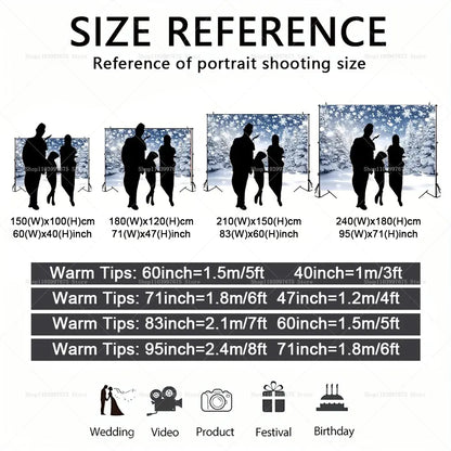 Winter Wonderland Christmas Backdrops Xmas Holidays Party Decor Photography Background Baby Shower Banner Photo Booth Props EnjoyingLeb Online