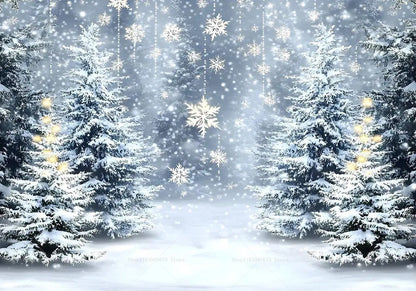 Winter Wonderland Christmas Backdrops Xmas Holidays Party Decor Photography Background Baby Shower Banner Photo Booth Props EnjoyingLeb Online