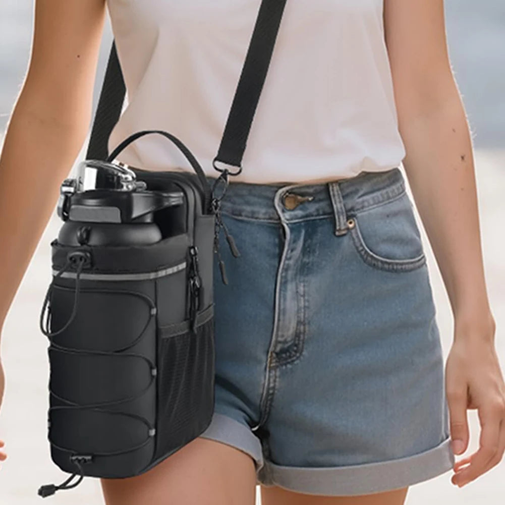 Magnetic Gym Bag Magnetic Sling Pocket Bottle Holder Crossbody Bag Gym Pouch for Men Women Gym Accessories Organizer EnjoyingLeb Online