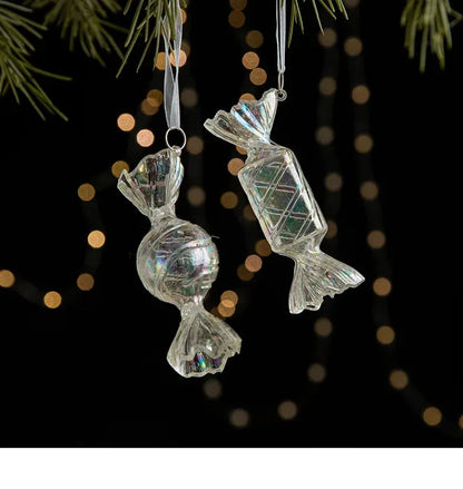 Christmas Decoration Crystal Acrylic Snowflake Reindeer Christmas Tree Hanging Pendant Christmas Atmosphere Home Decoration EnjoyingLeb Online