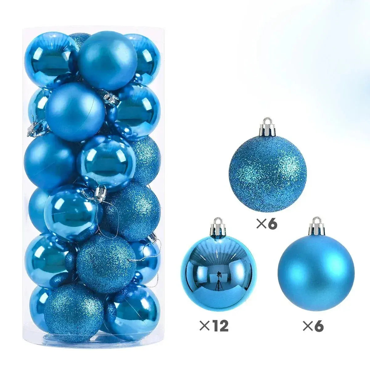 24Pcs 3/4/6CM Christmas Balls Hanging Christmas Tree Pendant Ornaments for Party Decor New Year Navidad Gifts 2026 Accessories EnjoyingLeb Online