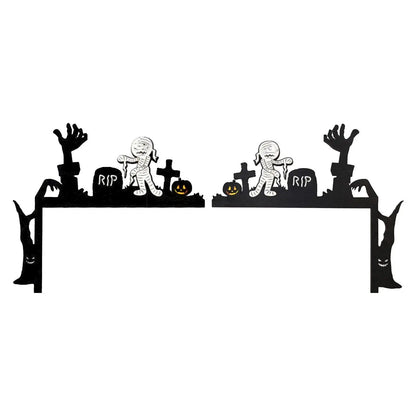 Halloween Creative Interesting Door Atmosphere Decoration, A Beautiful Scenery At Your Door Halloween Party Welcome Decor, Gift EnjoyingLeb Online