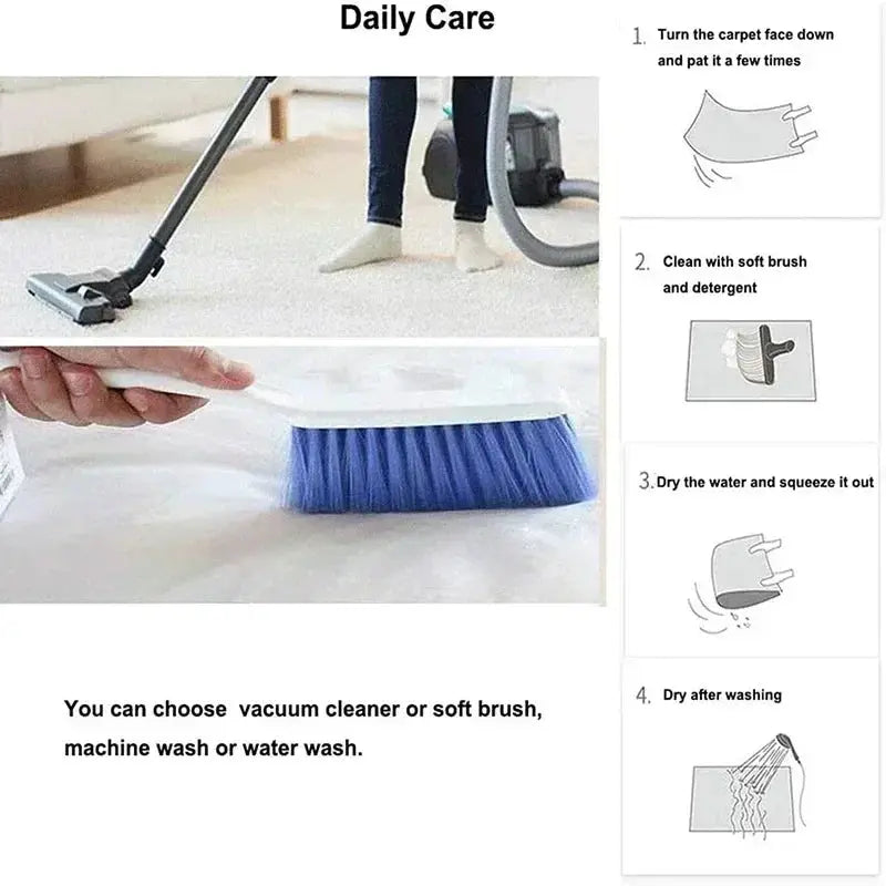 Christmas Carpet Red and White Snowflake Santa Claus Bottom for Living Room Bedroom Kitchen Floor Christmas Party Decoration EnjoyingLeb Online